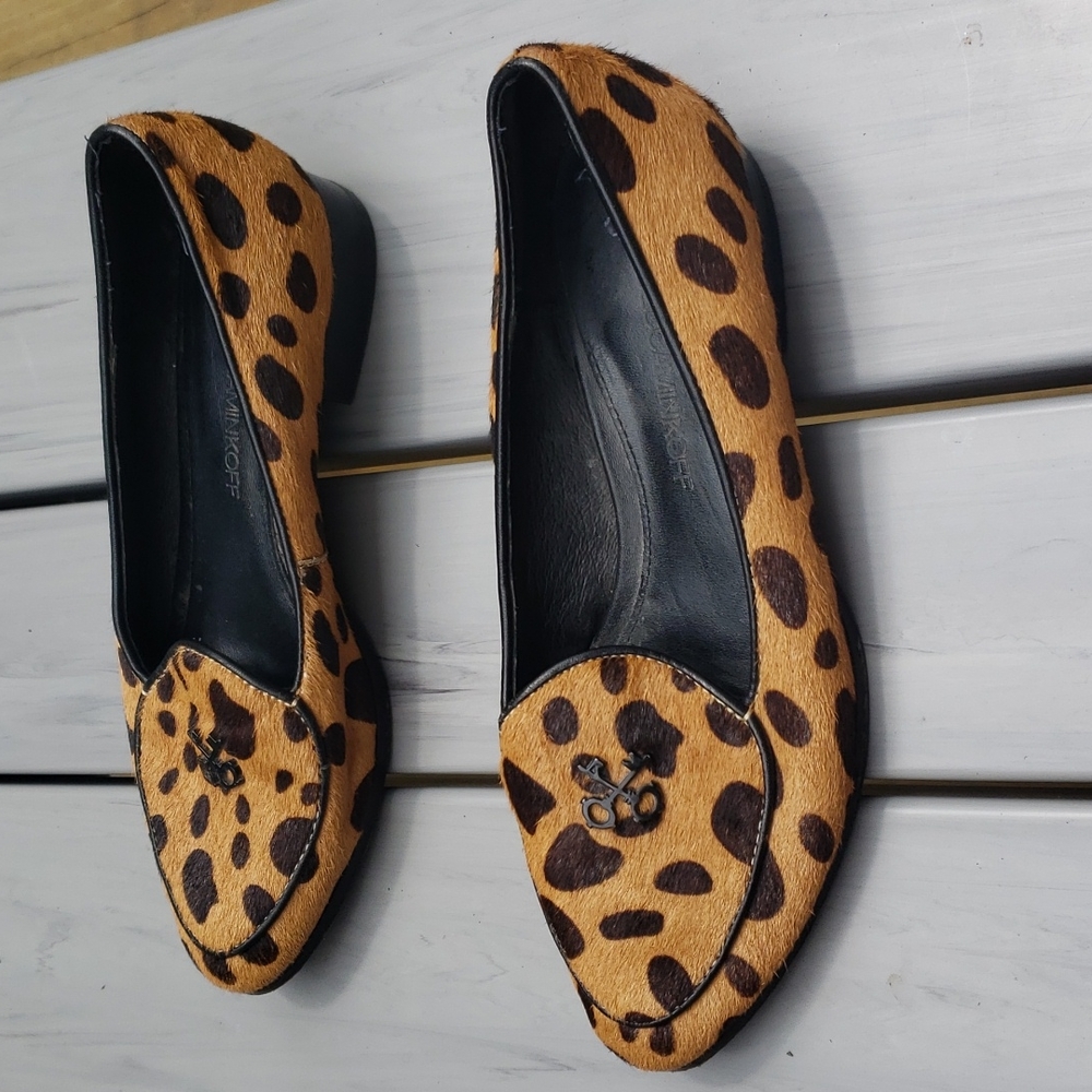 Rebecca Minkoff calf hair animal print loafers - Picture 2 of 14